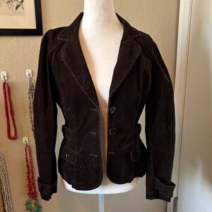 LOFT Dark Brown Corduroy Blazer